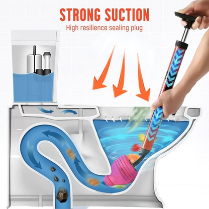 Ovenly™ High-Pressure Toilet Plunger Clean blockages instantly – no chemicals, no hassle.