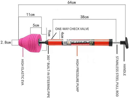 Ovenly™ High-Pressure Toilet Plunger Clean blockages instantly – no chemicals, no hassle.